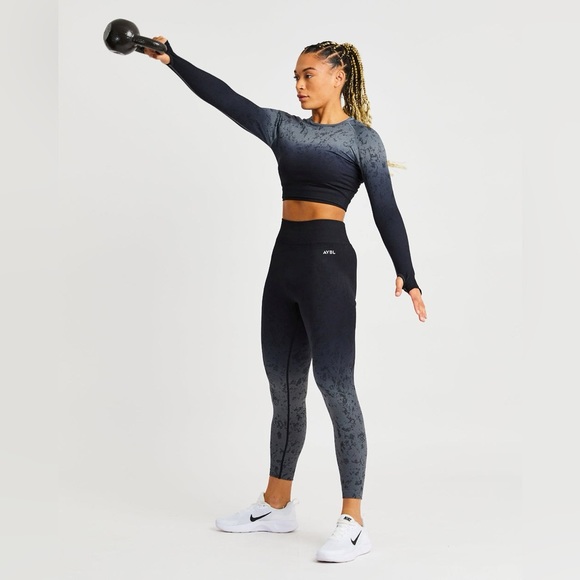 AYBL ombre Seamless Leggings Black brand new size small - Picture 3 of 3